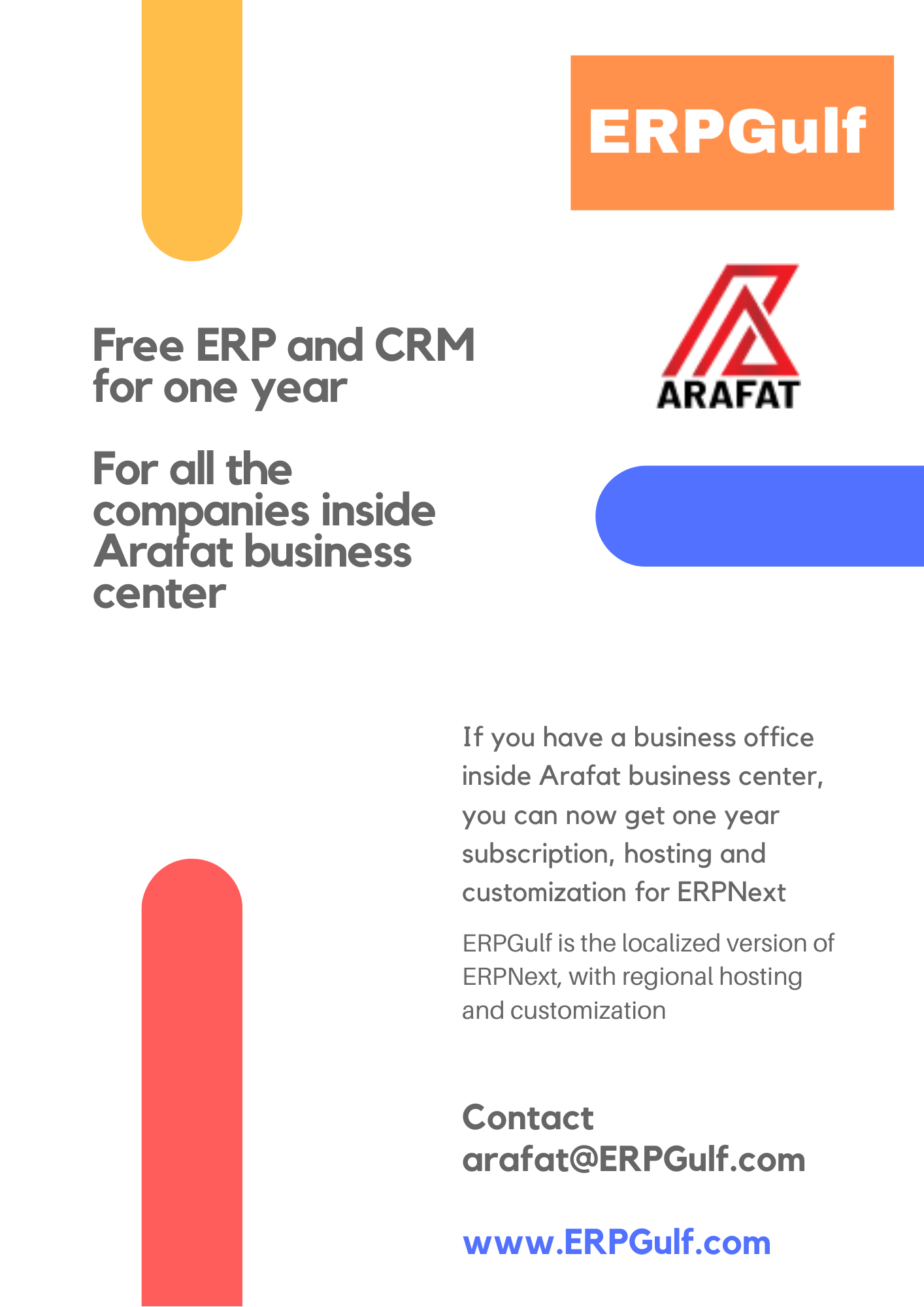 Arafat business center offer ERPGulf for all businesses it's premise - Cover Image